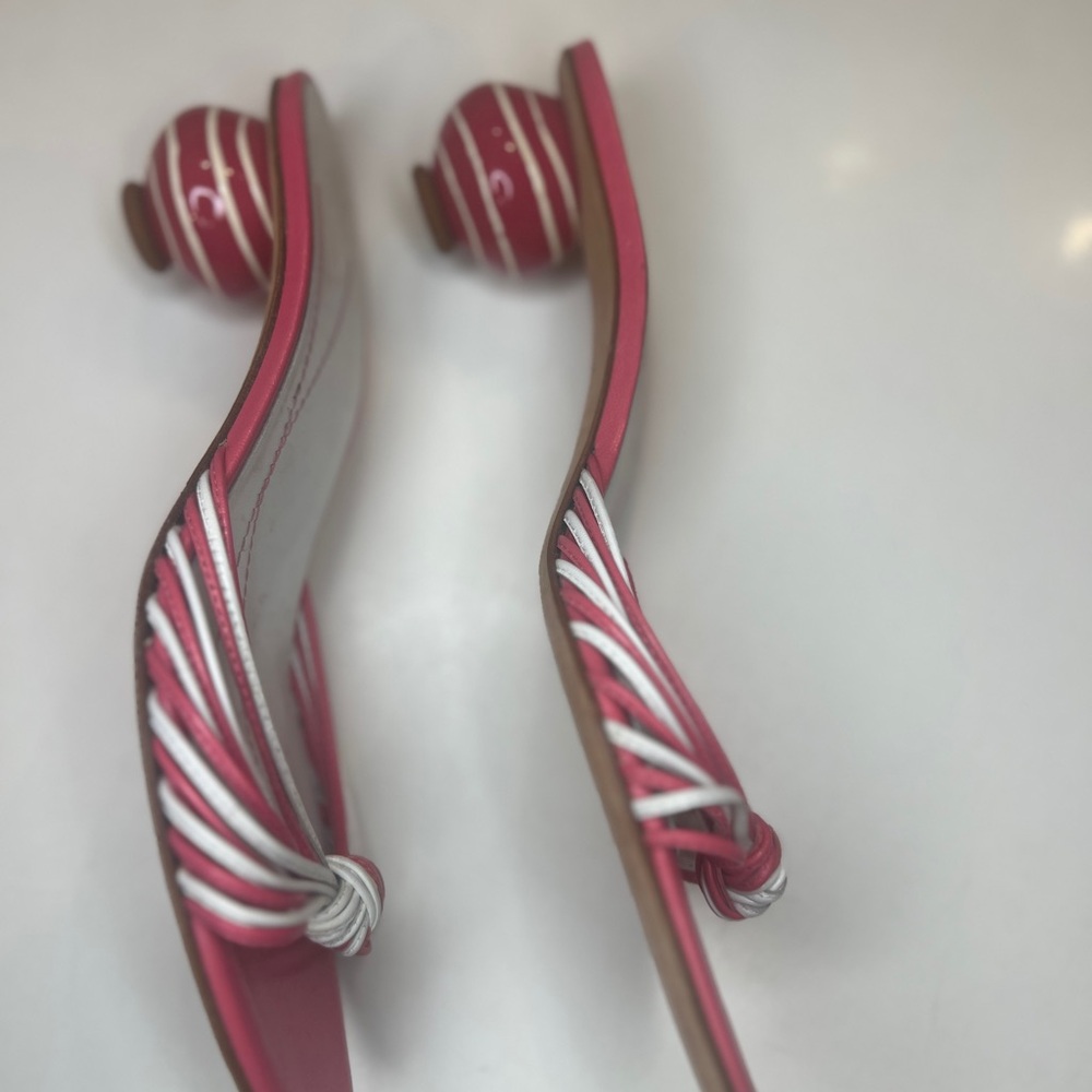 Kate Spade New York Pink & White Sandals in Excellent Condition - Picture 11 of 15